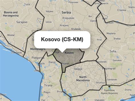kosovo country code abbreviation